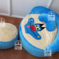 Ghế Lười Hình Thú OGGY( 90 X 40cm) Nhung Lạnh Hàn Quốc