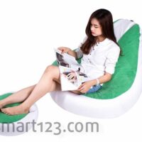 Ghế Lười Quả Lê Có Tựa Lưng Size Đại (90 X120cm) Vải Nhung Lạnh 2