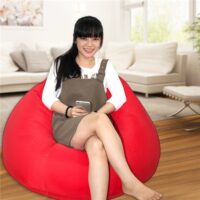 Gối Lười Hình Giọt Nước đỏ (80 X1,1m) Vải Kate Việt Nam