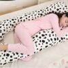 Gối ôm Bà Bầu Chữ U BB69   Vải Nhung Lạnh Hàn Quốc